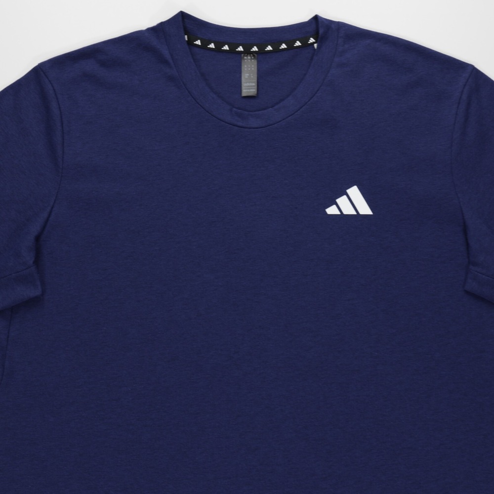 Adidas Men's Crew Neck Short Sleeve Feel Ready Training Tee‎ Dark Blue Size M - Picture 2 of 8